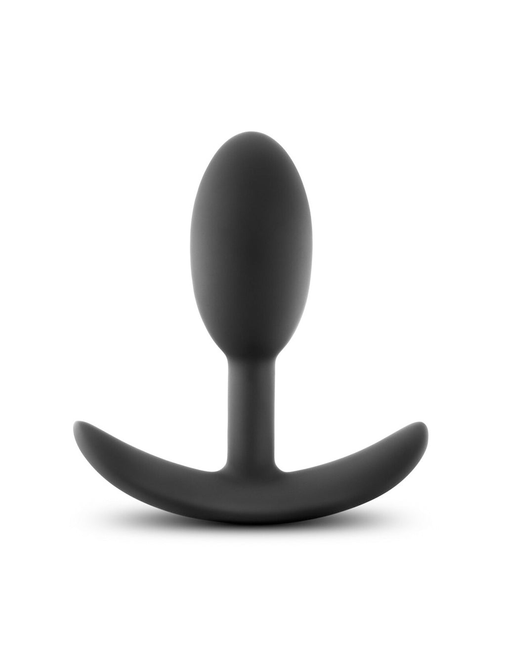 Luxe Wearable Vibra Slim Plug Small- Black- Front