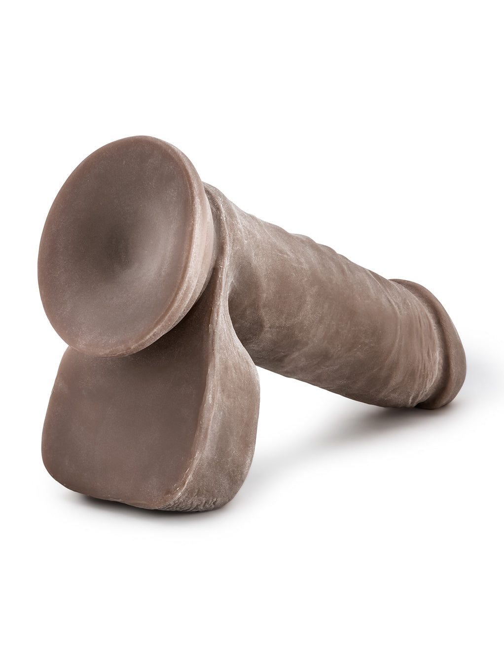 Au Naturel 8" Sensa Feel- Chocolate- Suction Cup