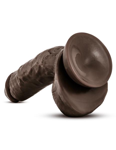 X5 Hard On Realistic Suction Cup Dildo- Brown- Bottom