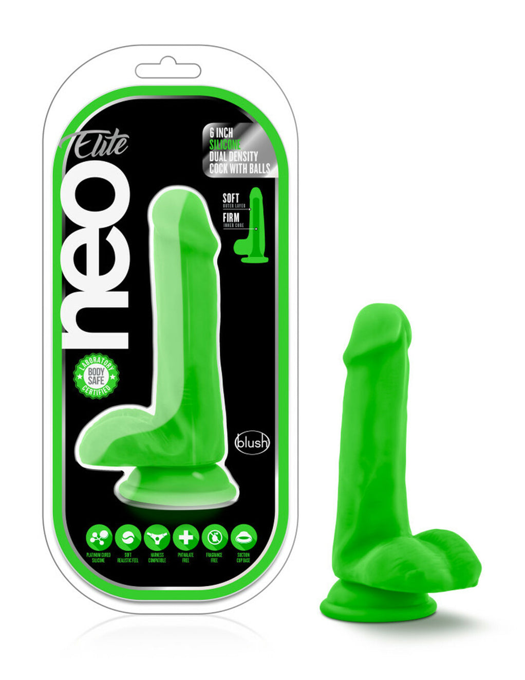 Neo Elite 6" Cock w/ Balls