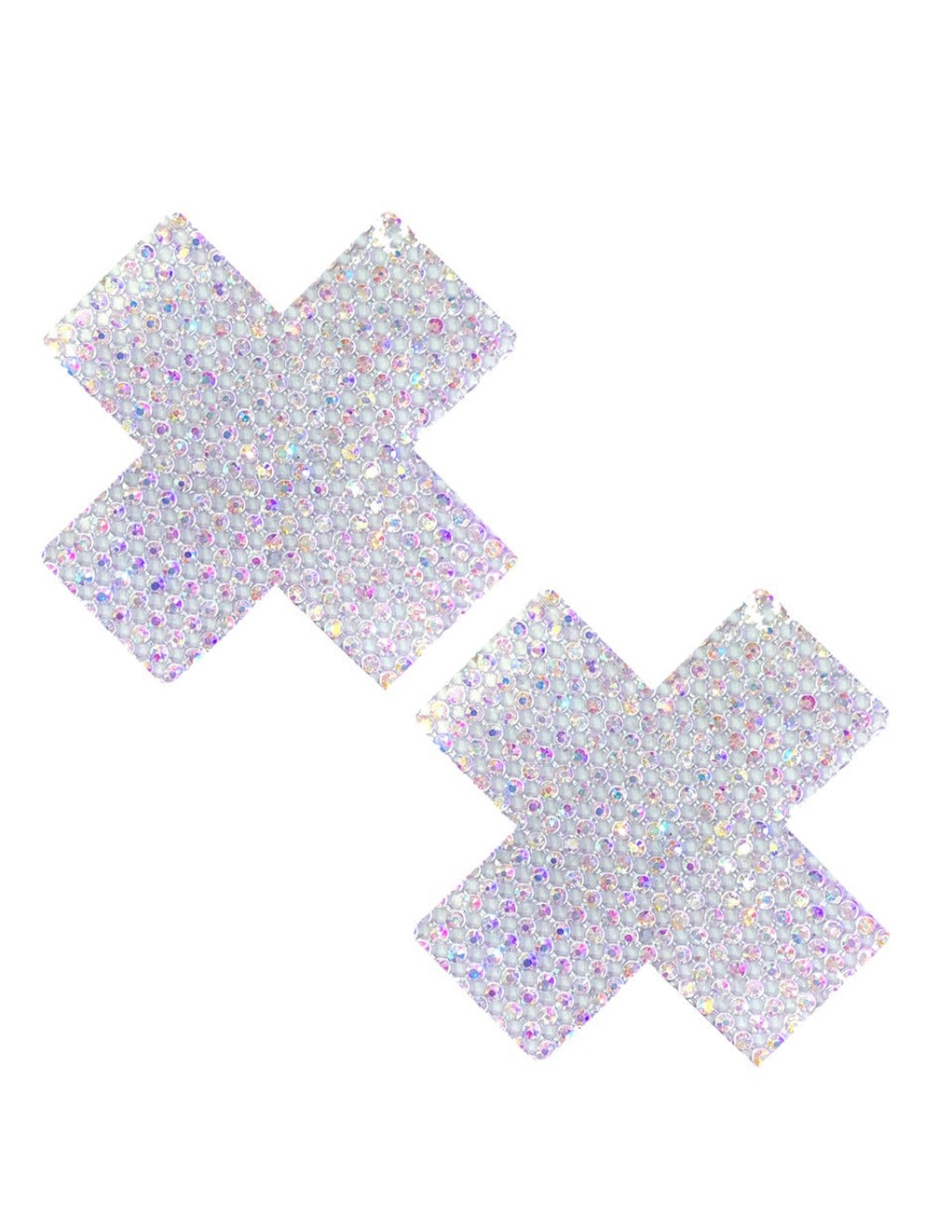 Foxi Crumpet Rhinestone X Pasties- Front