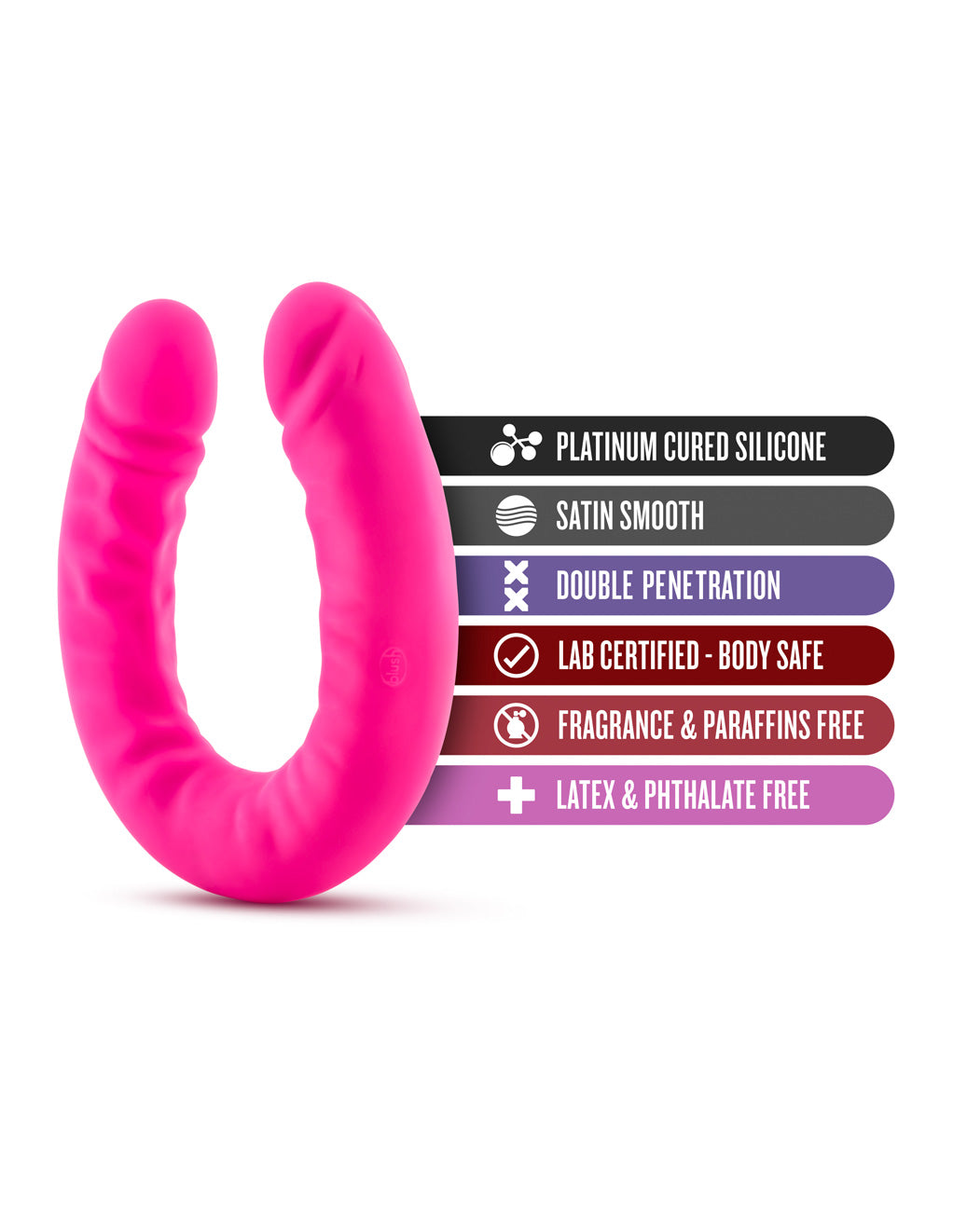 Ruse 18-inch Silicone Double Dong By Blush Novelties Features