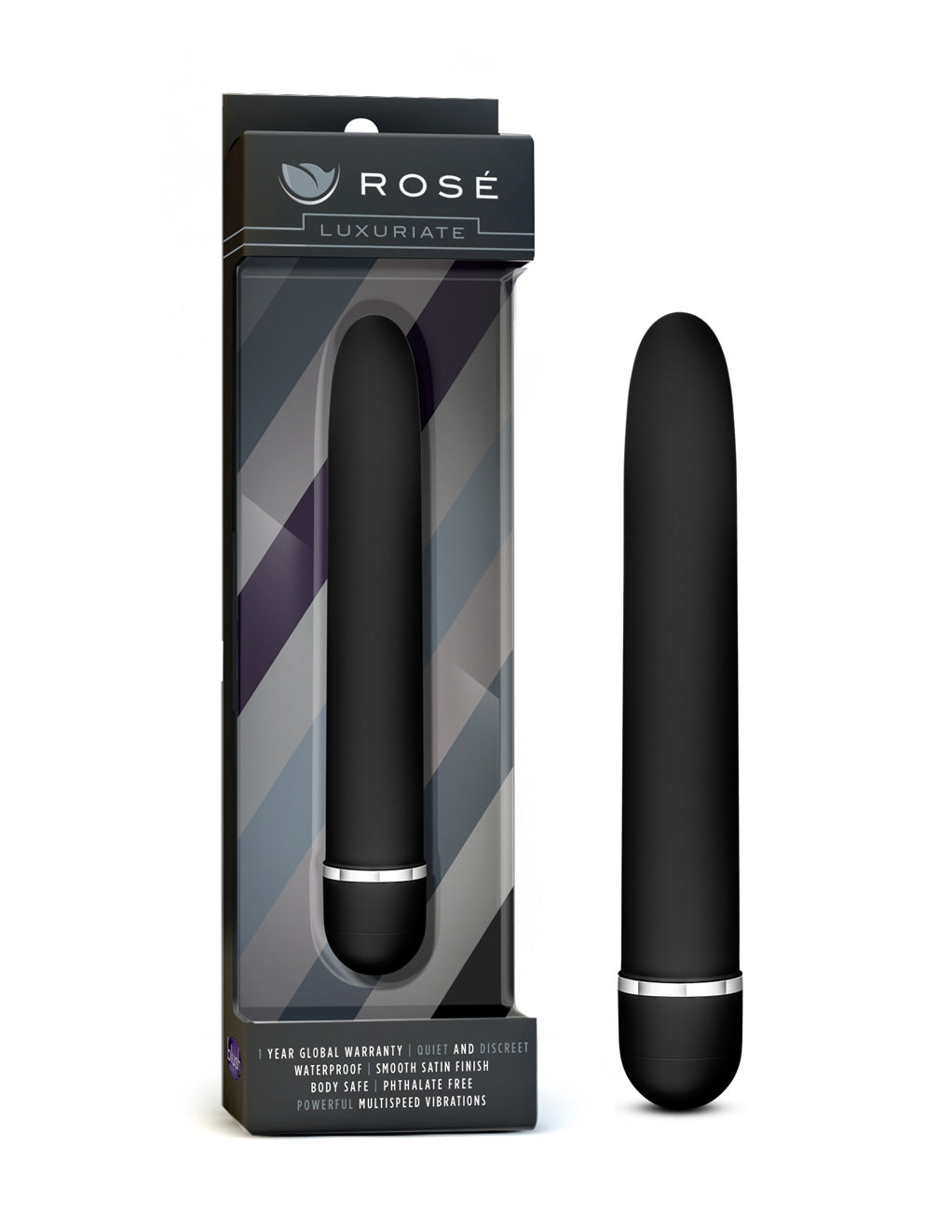 Rose Luxuriate Vibrator- Black- Box