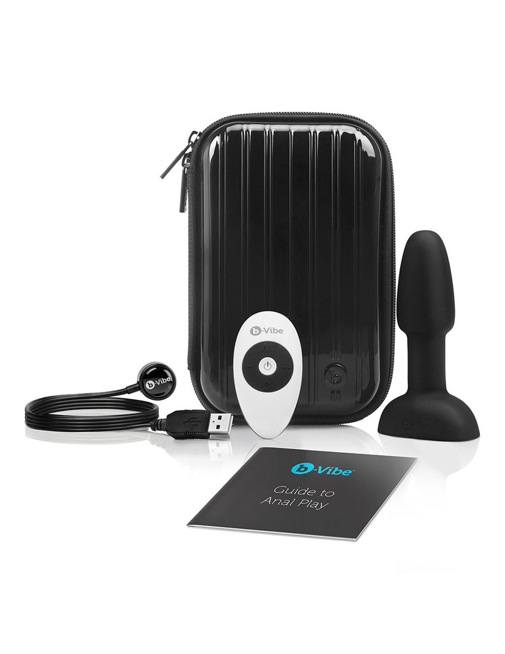 B-Vibe Petite Rimming Butt Plug- Black- Contents