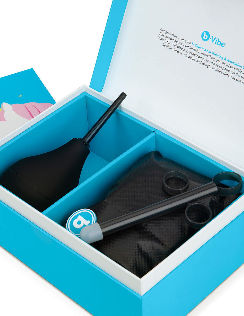 B-Vibe Anal Training & Education Set- Blue- In box