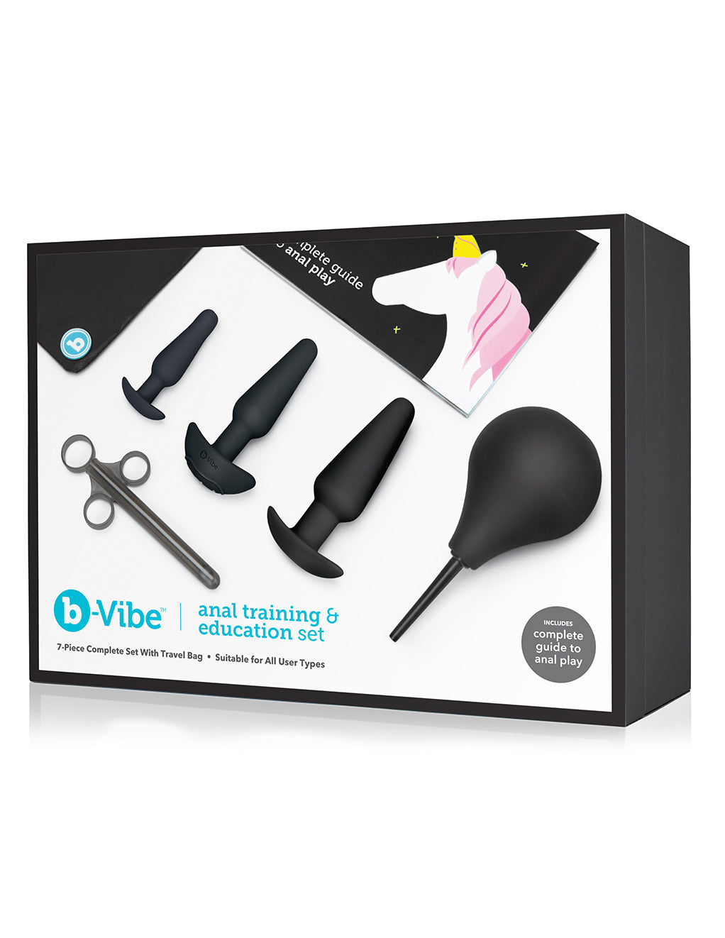 B-Vibe Anal Training & Education Set- Black- Box