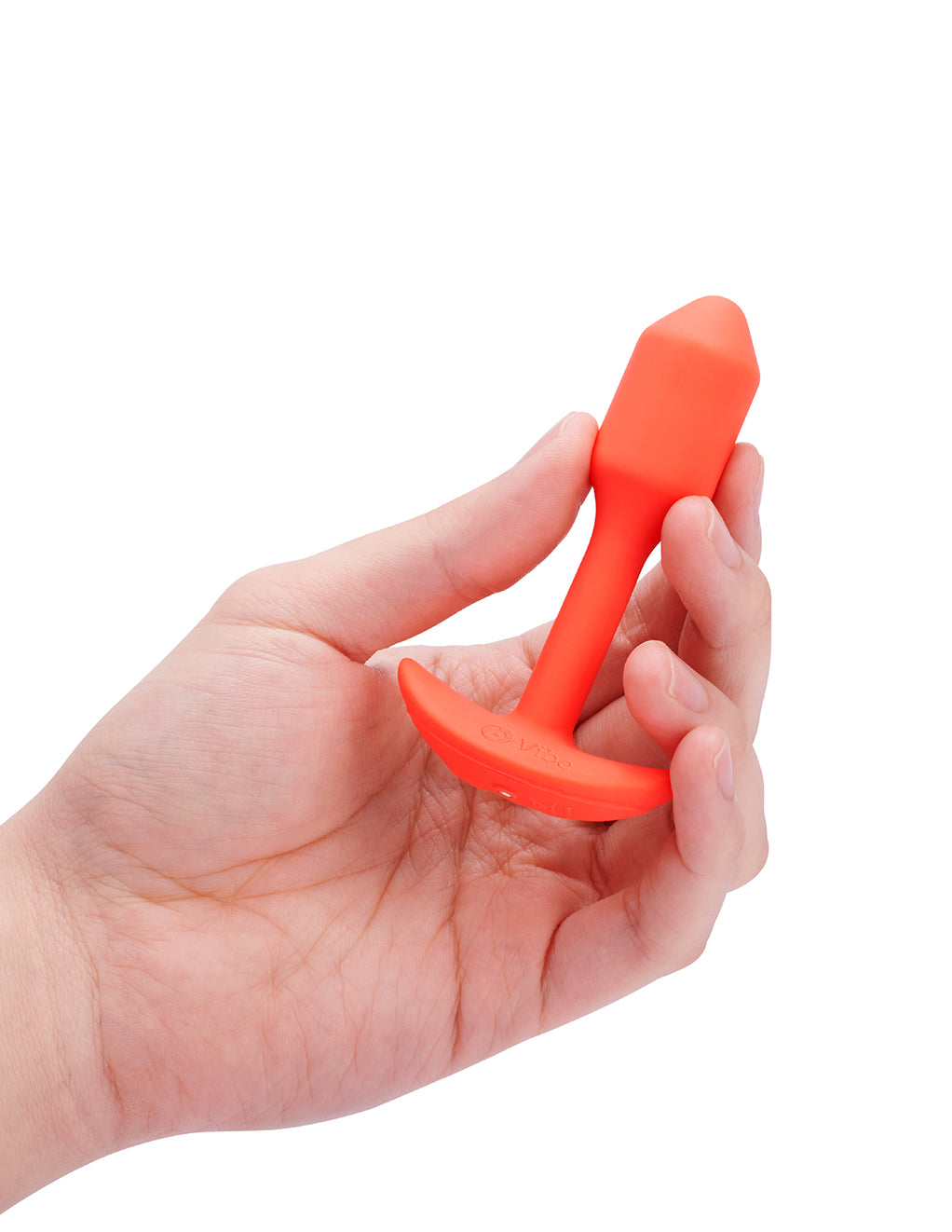 B-Vibe Vibrating Snug Plug 1 Small- In hand