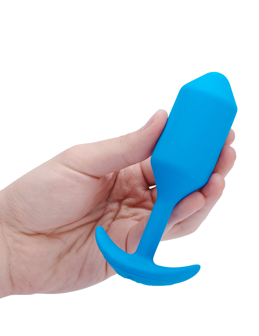 B-Vibe Vibrating Snug Plug 3 Large- In hand