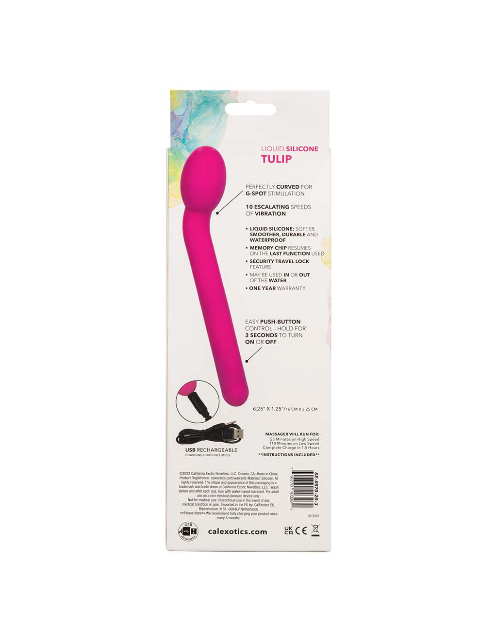 Bliss Liquid Silicone Tulip- Box back