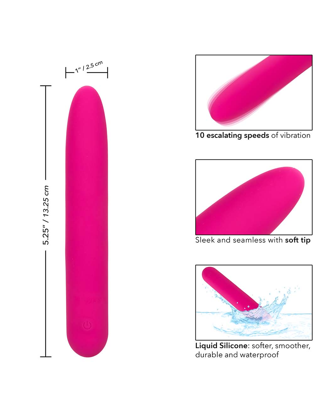Bliss Liquid Silicone Vibe- Specs
