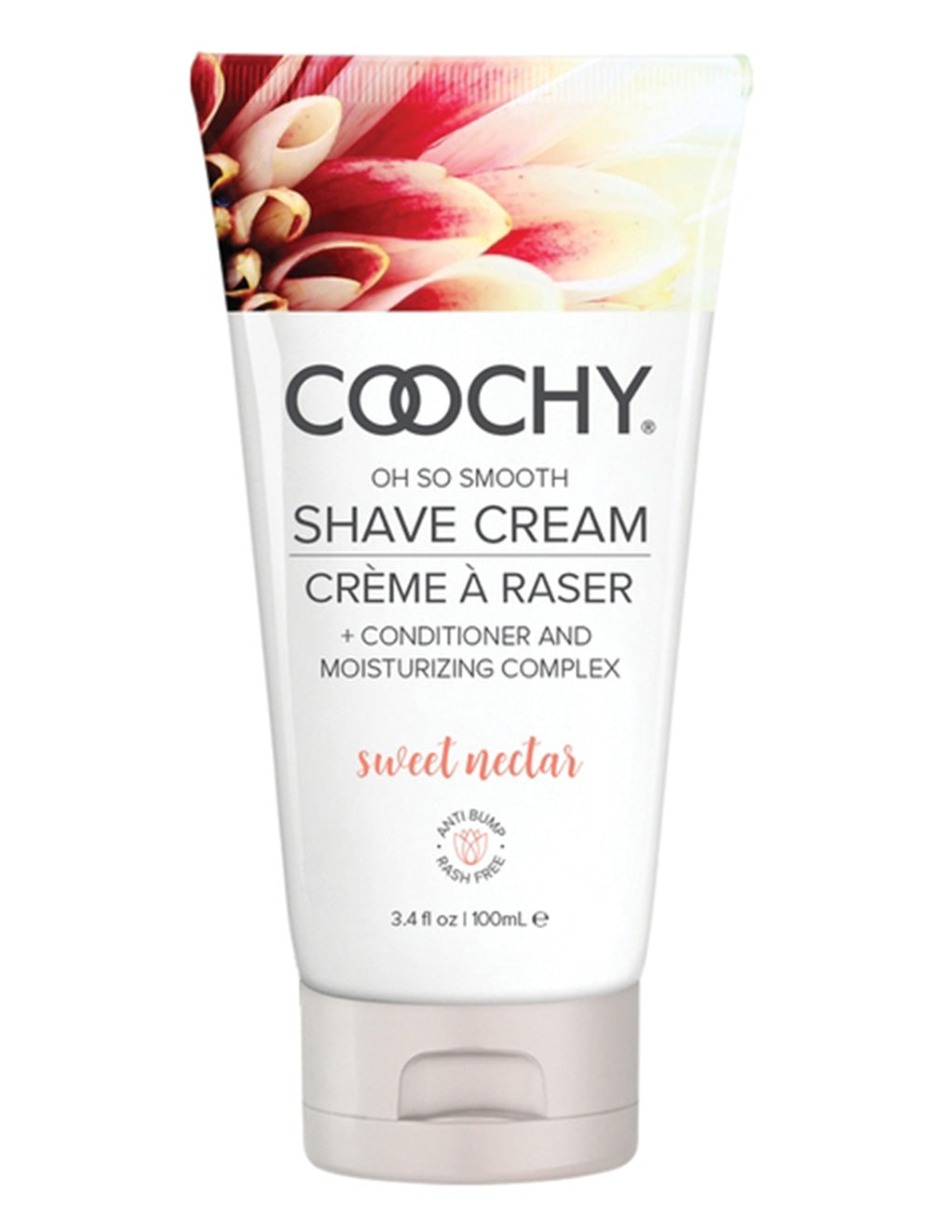 Coochy Shave Cream Sweet Nectar- 3.4oz- Front