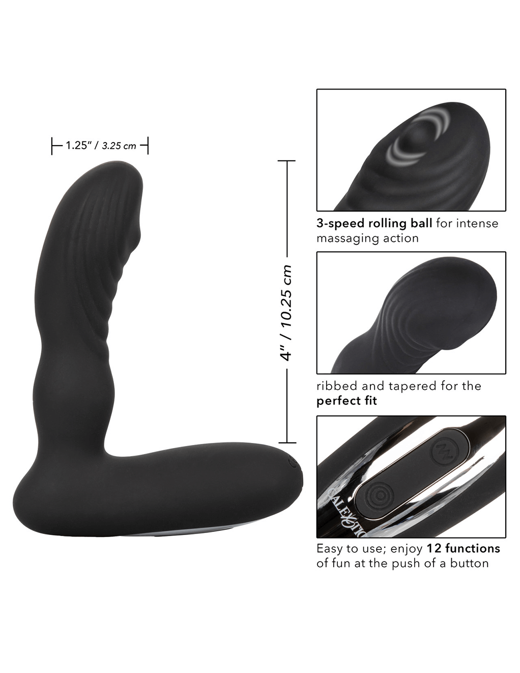 CalExotics Eclipse Roller Ball Prostate Probe - Toy Info