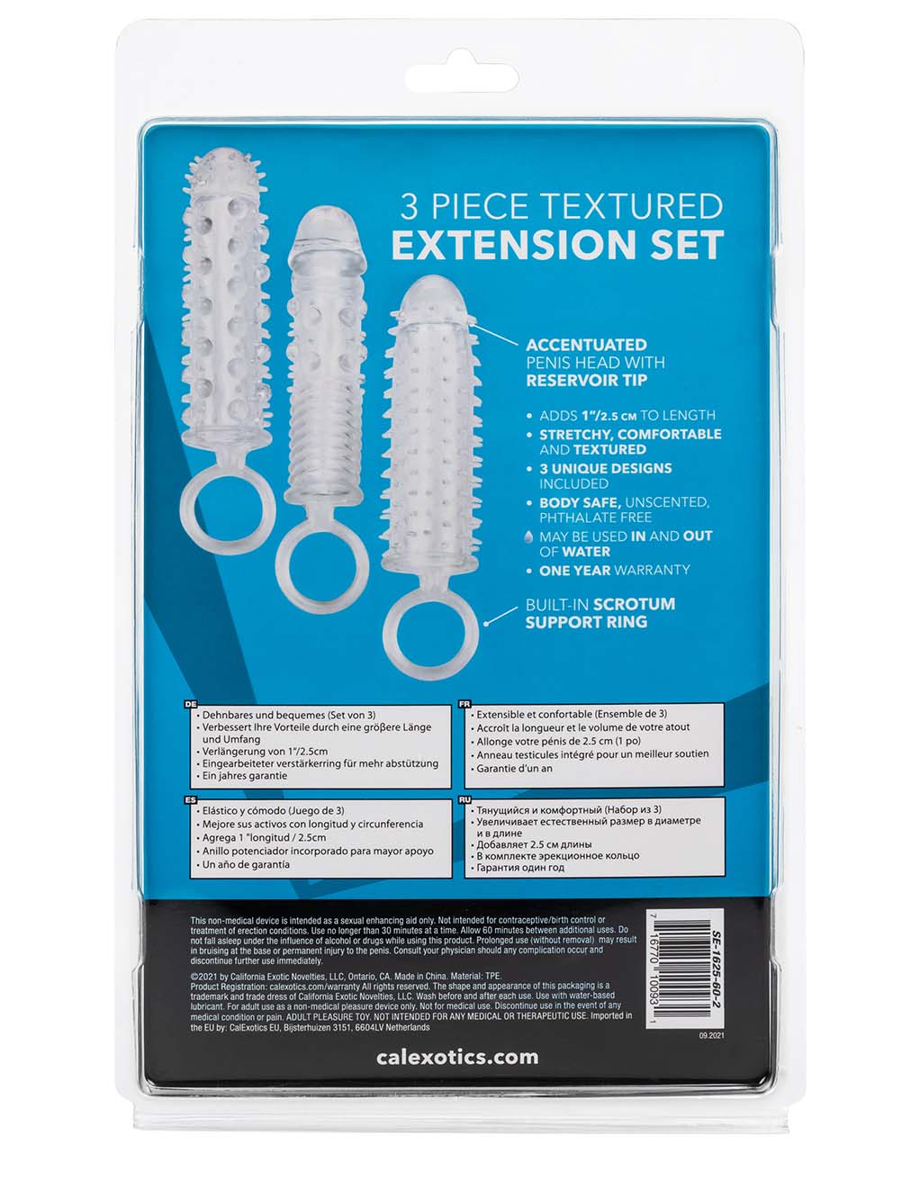 CalExotics Extension Set- Packaging- Back