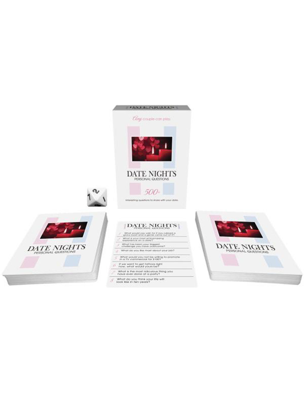 Date Nights Personal Questions Card Game- Front