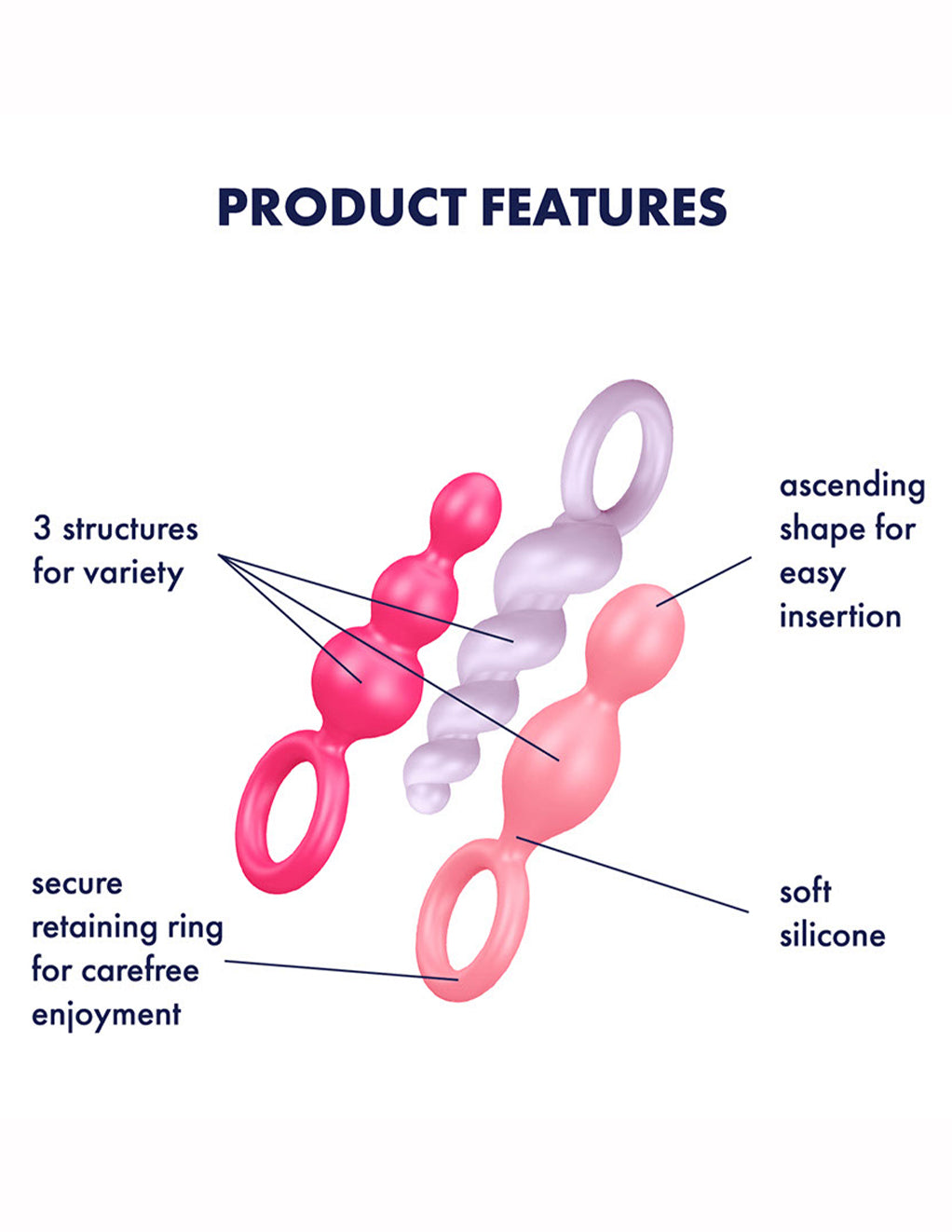 Satisfyer Booty Call Plugs- Multi- Features