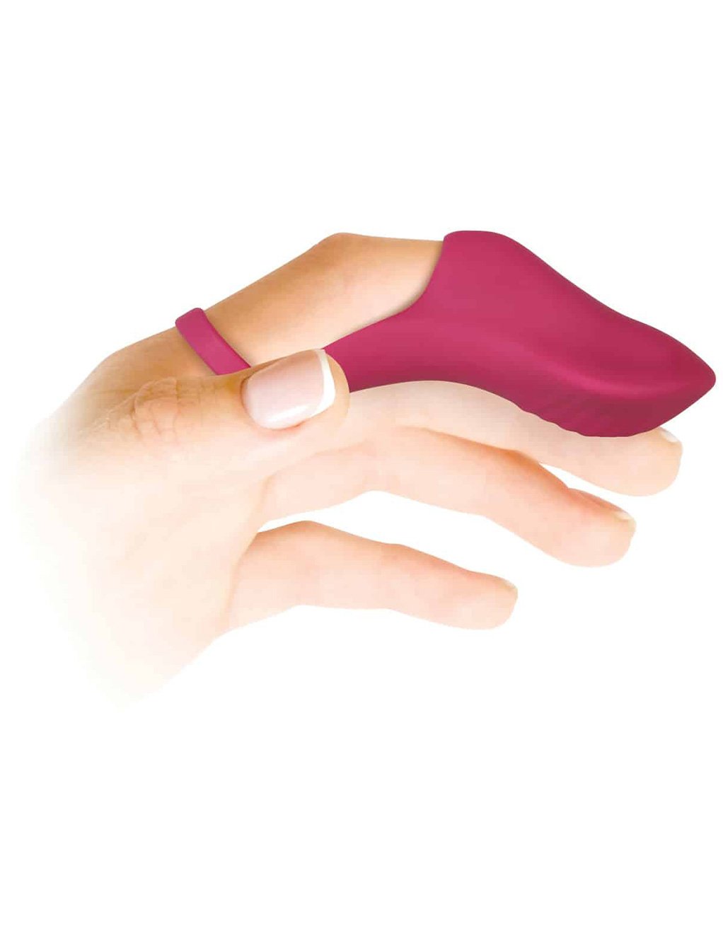 Evolved Frisky Finger Rechargeable Finger Vibrator- On hand