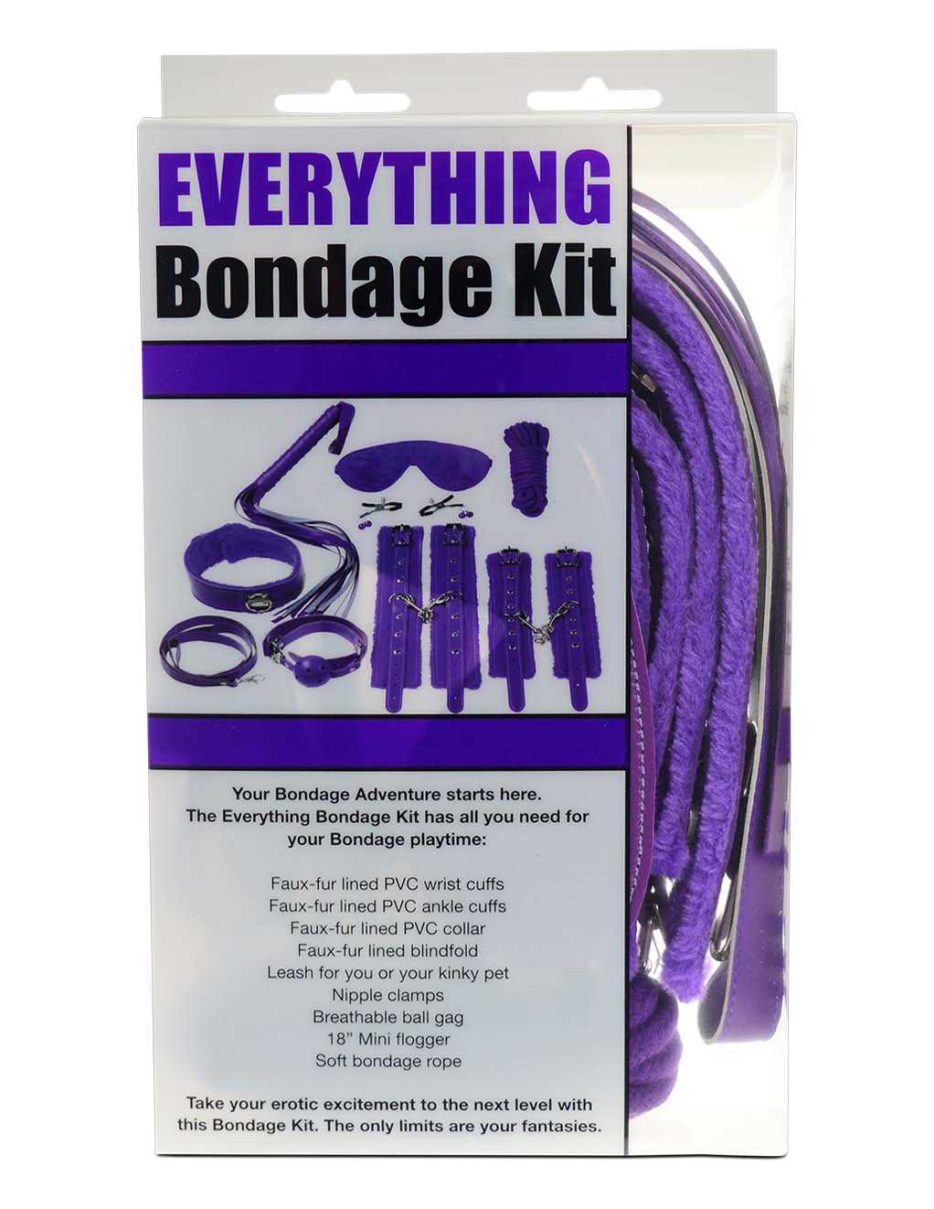 Everything Bondage Kit Purple - Box Front
