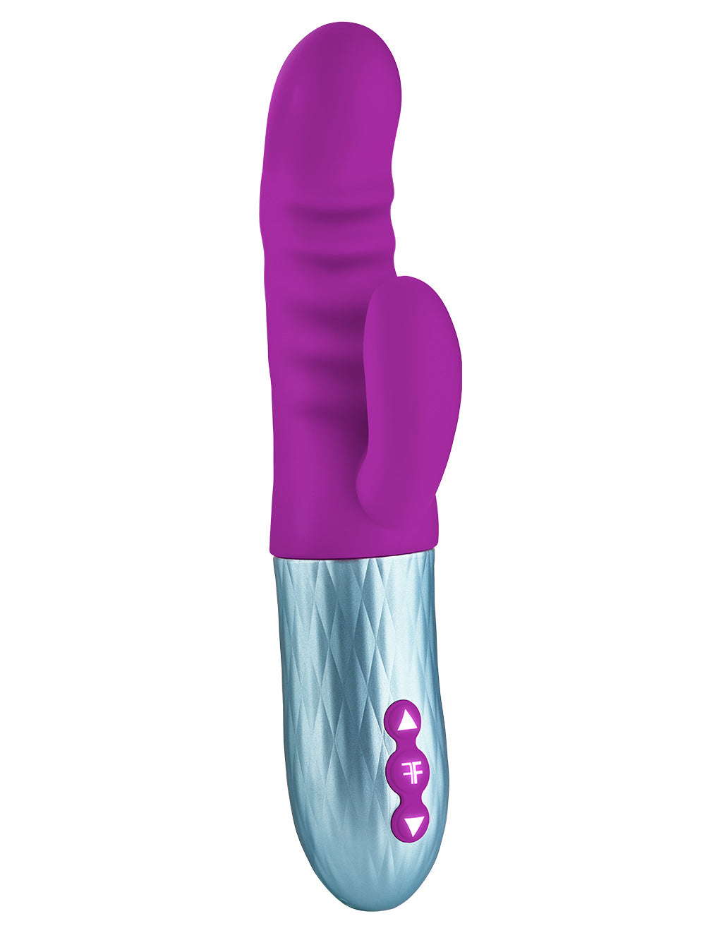 Femme Funn Essenza Dual Stimulating Thrusting Vibrator- Purple- Front