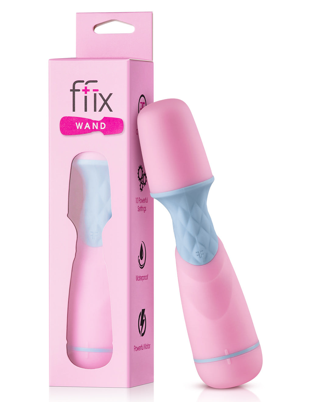Femme Funn Ffix Vibrating Wand- Pink- Box