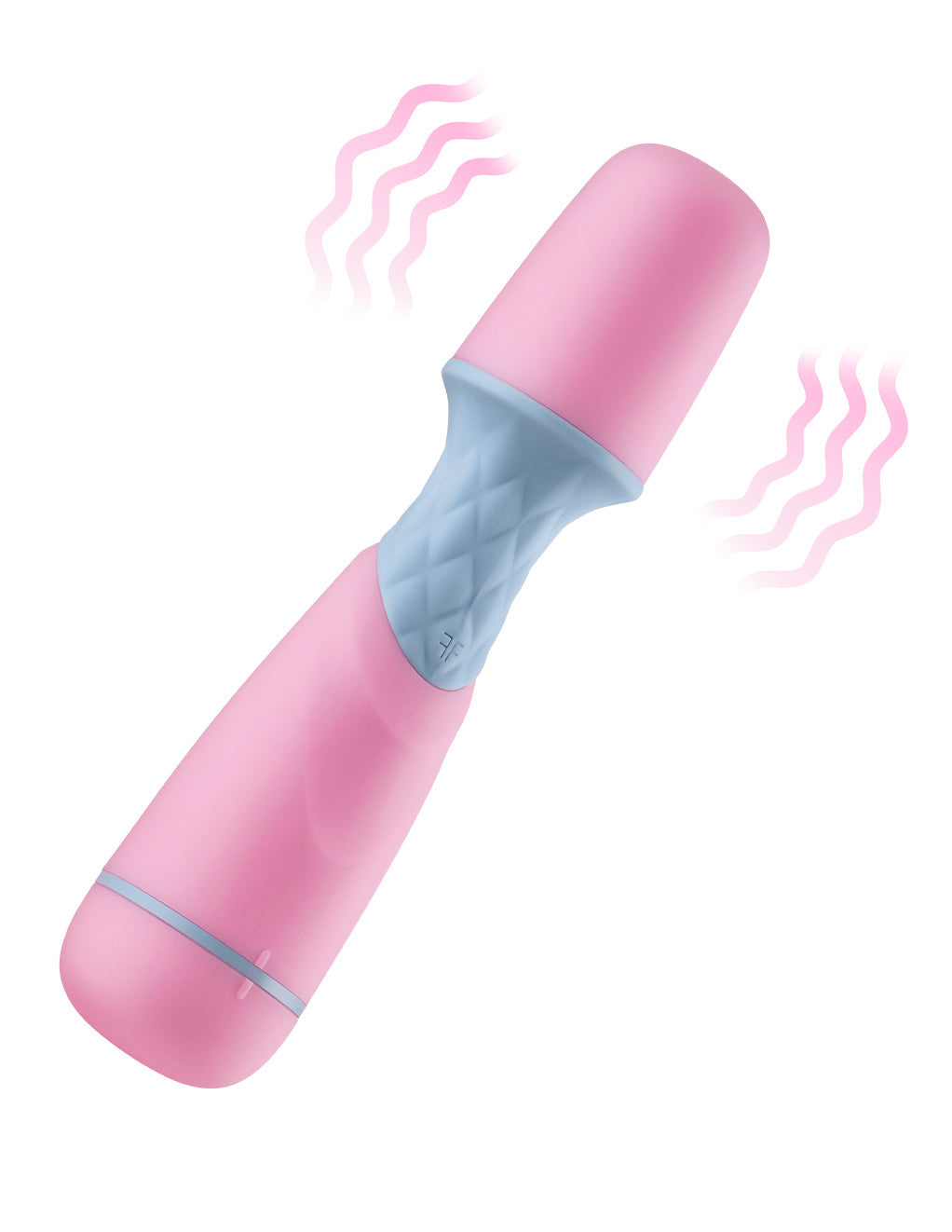 Femme Funn Ffix Vibrating Wand- Pink- Vibrating Diagram