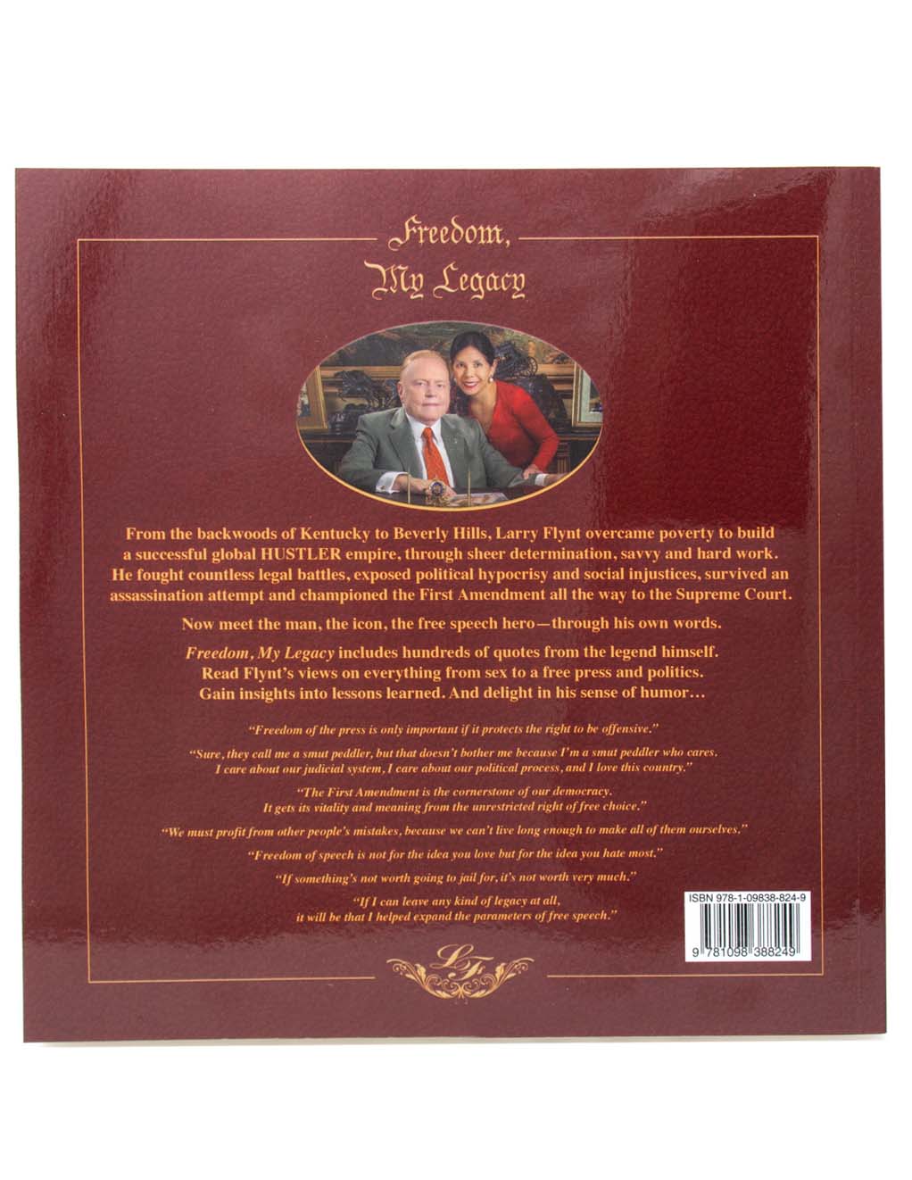 Freedom, My Legacy: A Collection of Quotes by Larry Flynt- Back