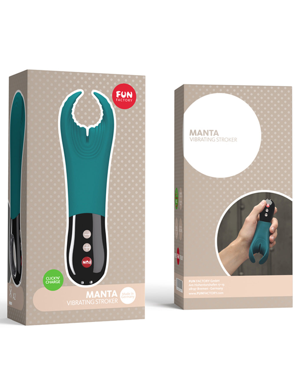 MANTA By Fun Factory Vibrating Stroker box