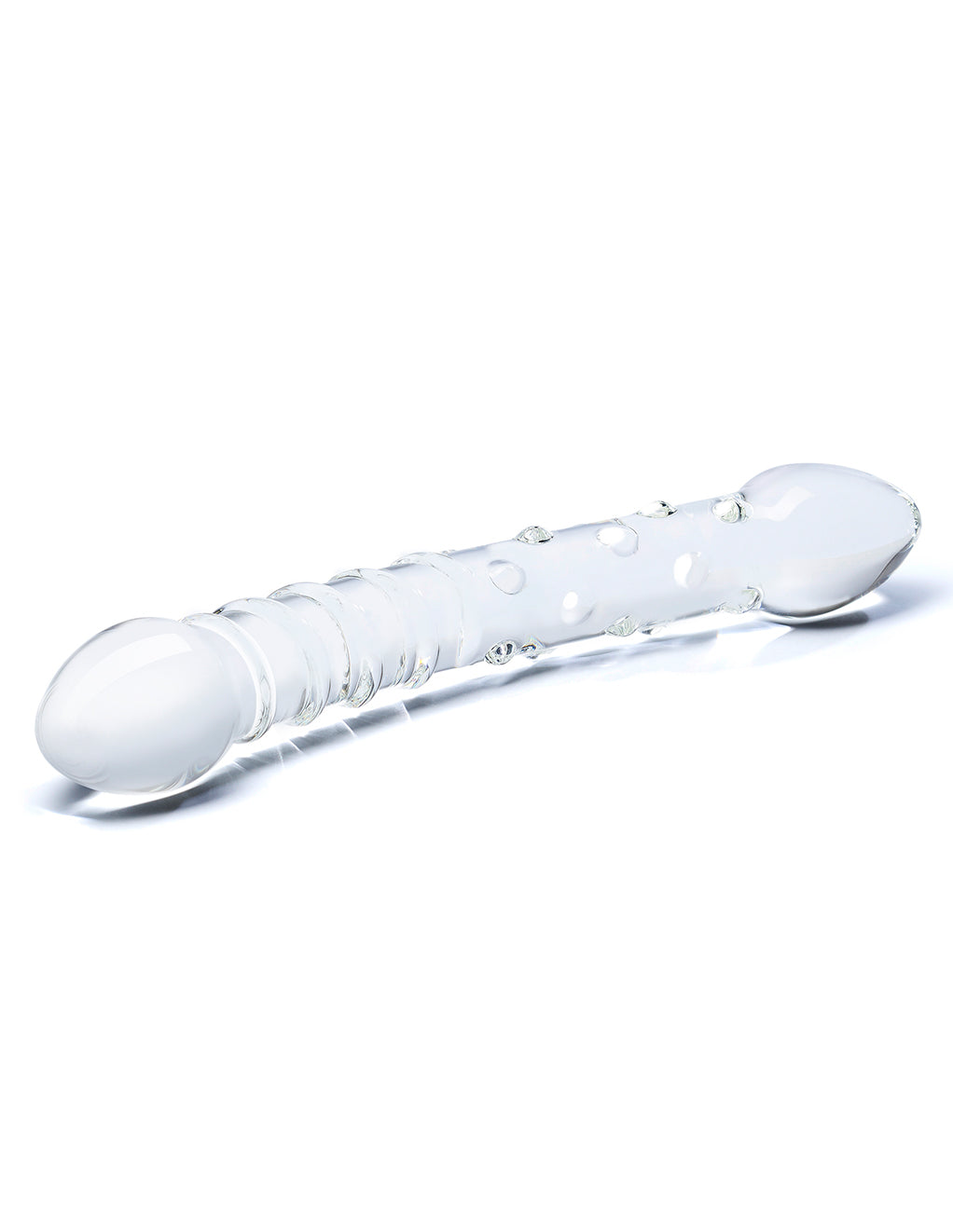 Glas Double Trouble 10" Dildo- Side
