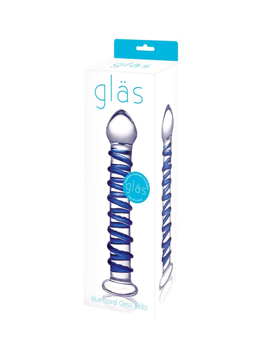 Glas Blue Spiral Glass Dildo - Novelties - Glass
