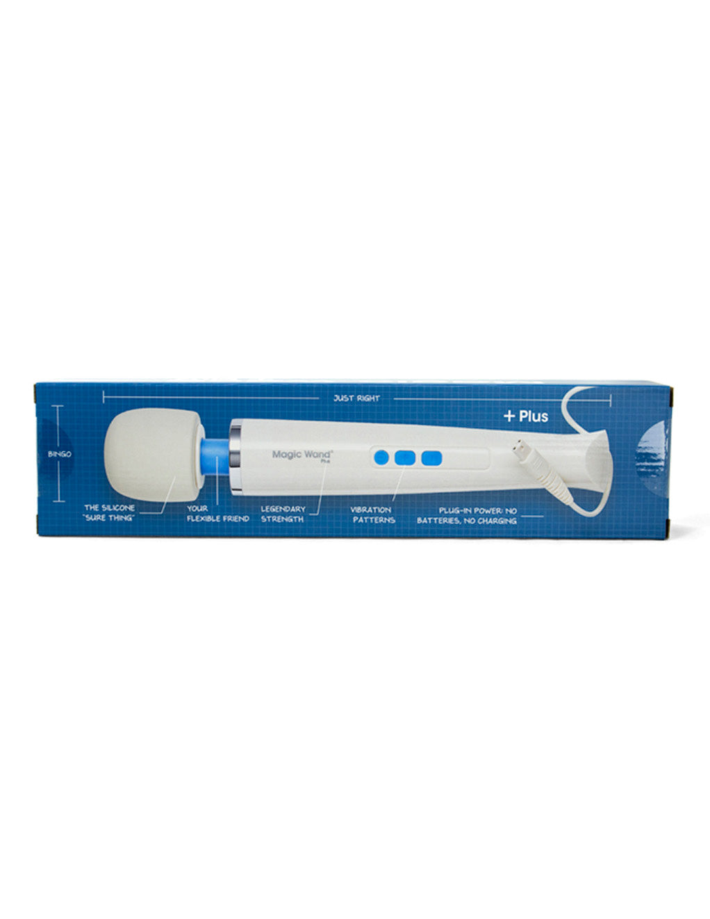 Hitachi Magic Wand Plus Massager- Box- Back