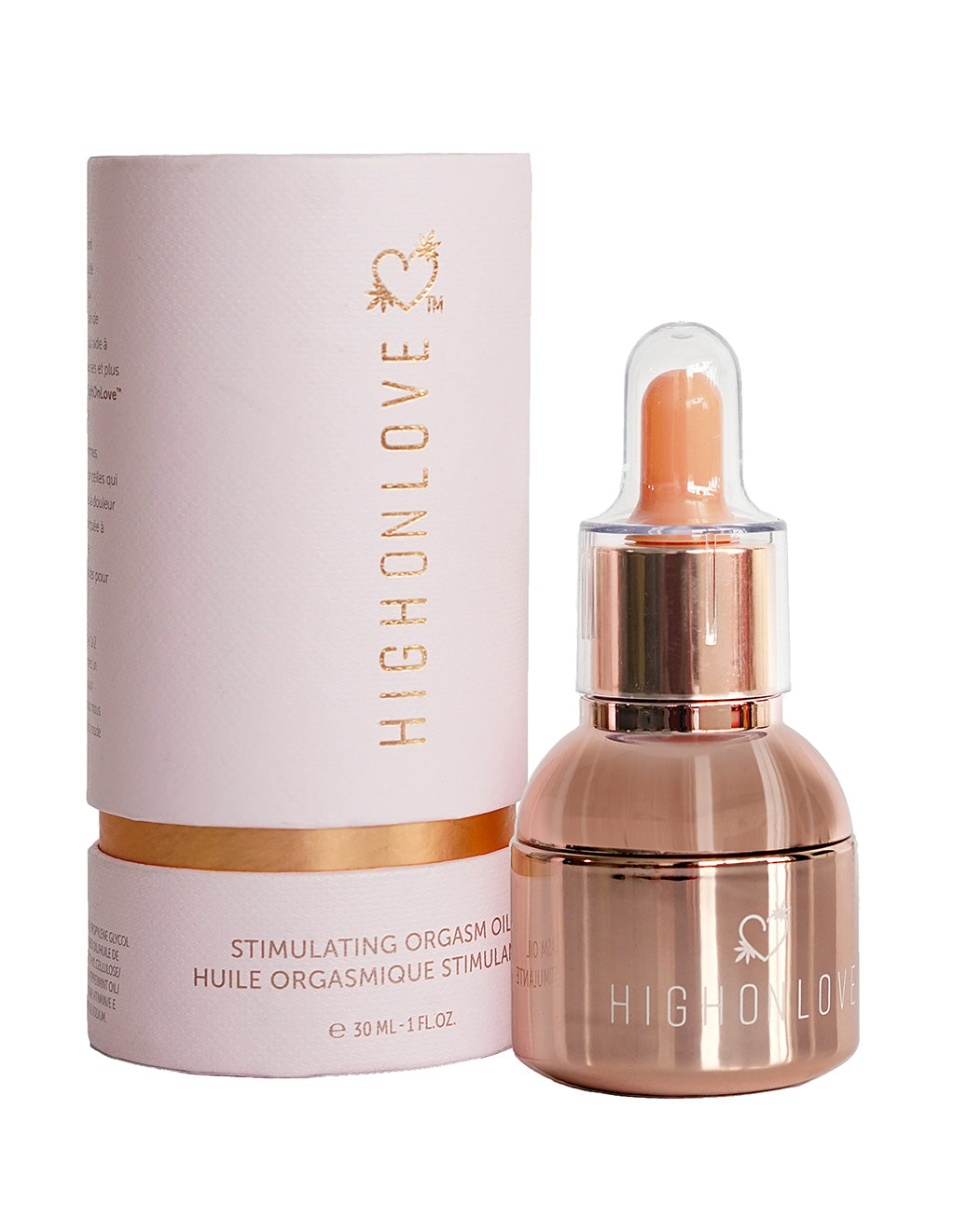 High On Love Stimulating Orgasm Oil- With box