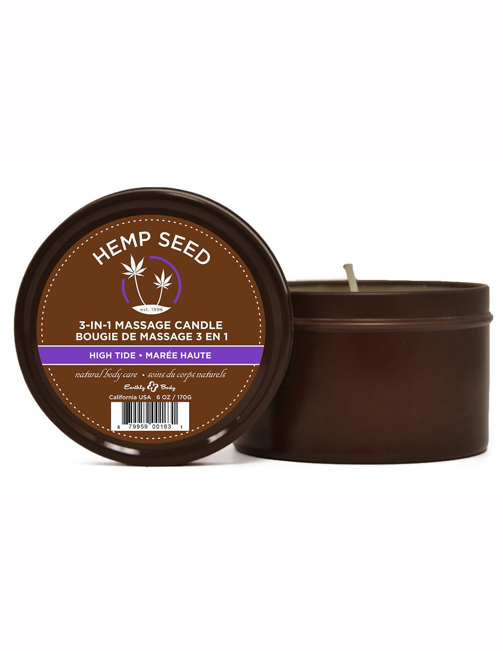 Earthly Body 3-in-1 Massage Candle- High Tide- Front
