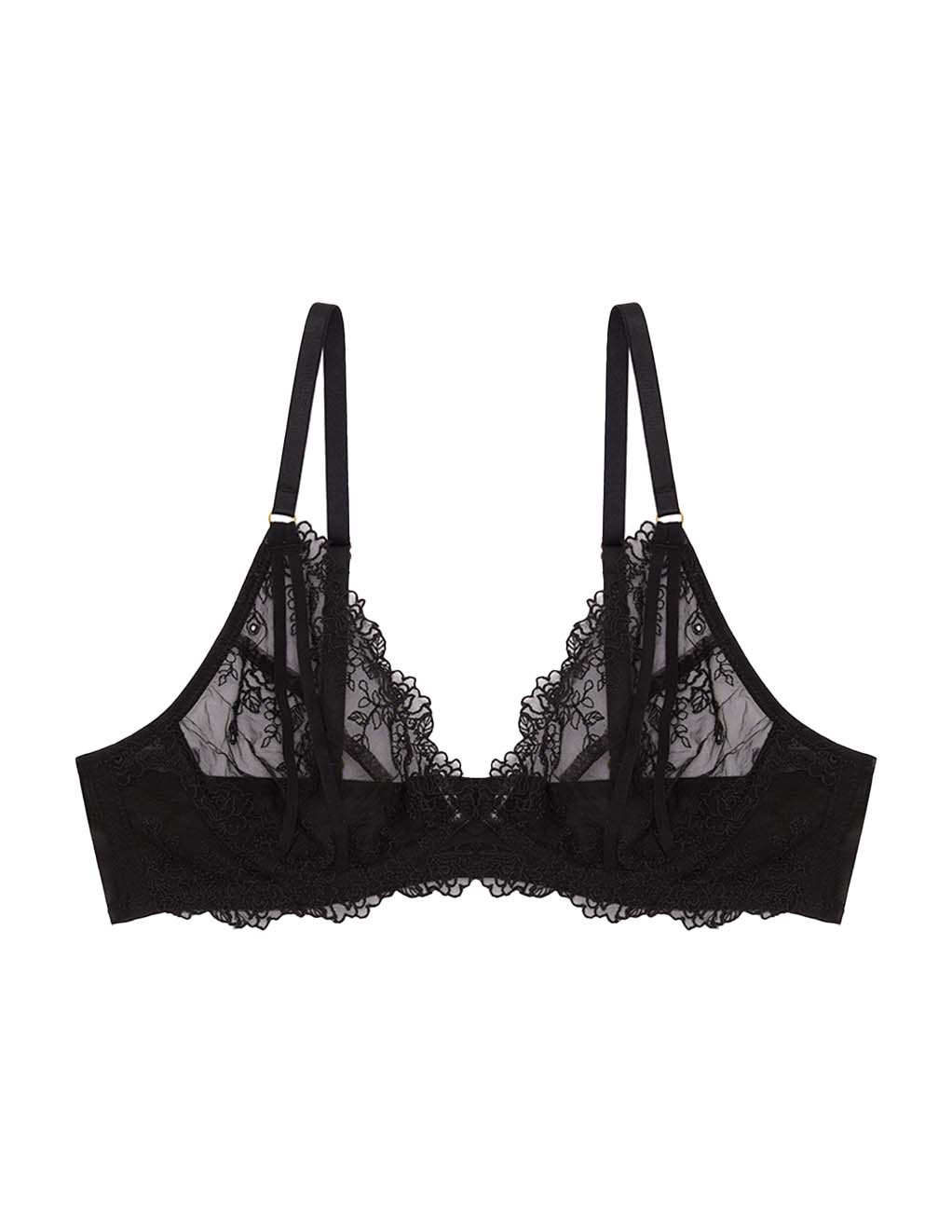 HUSTLER® Isa Bra Black Detail