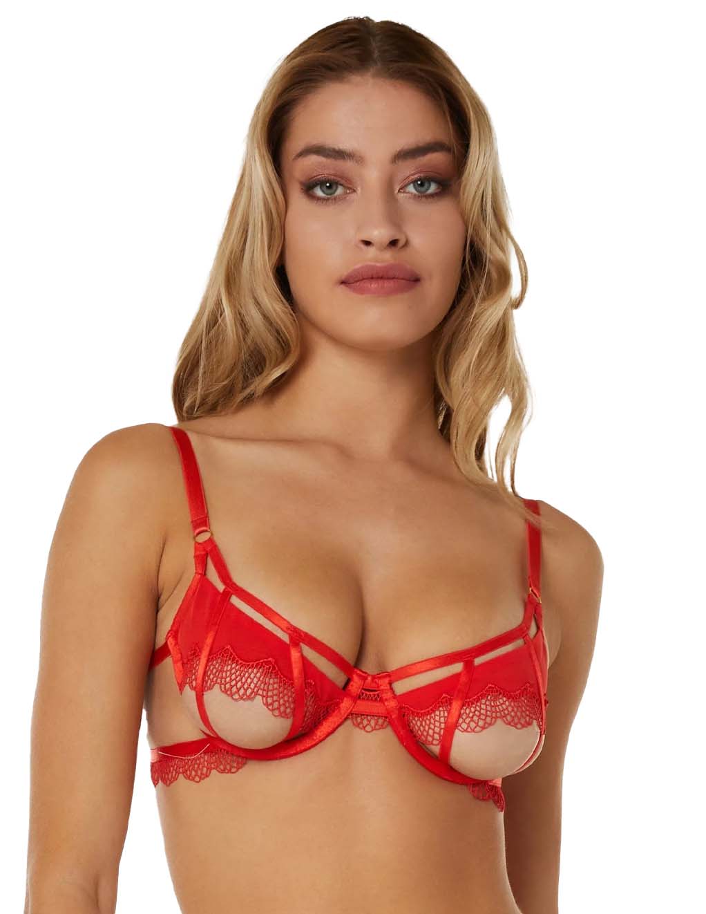 HUSTLER Grace Bra- red main