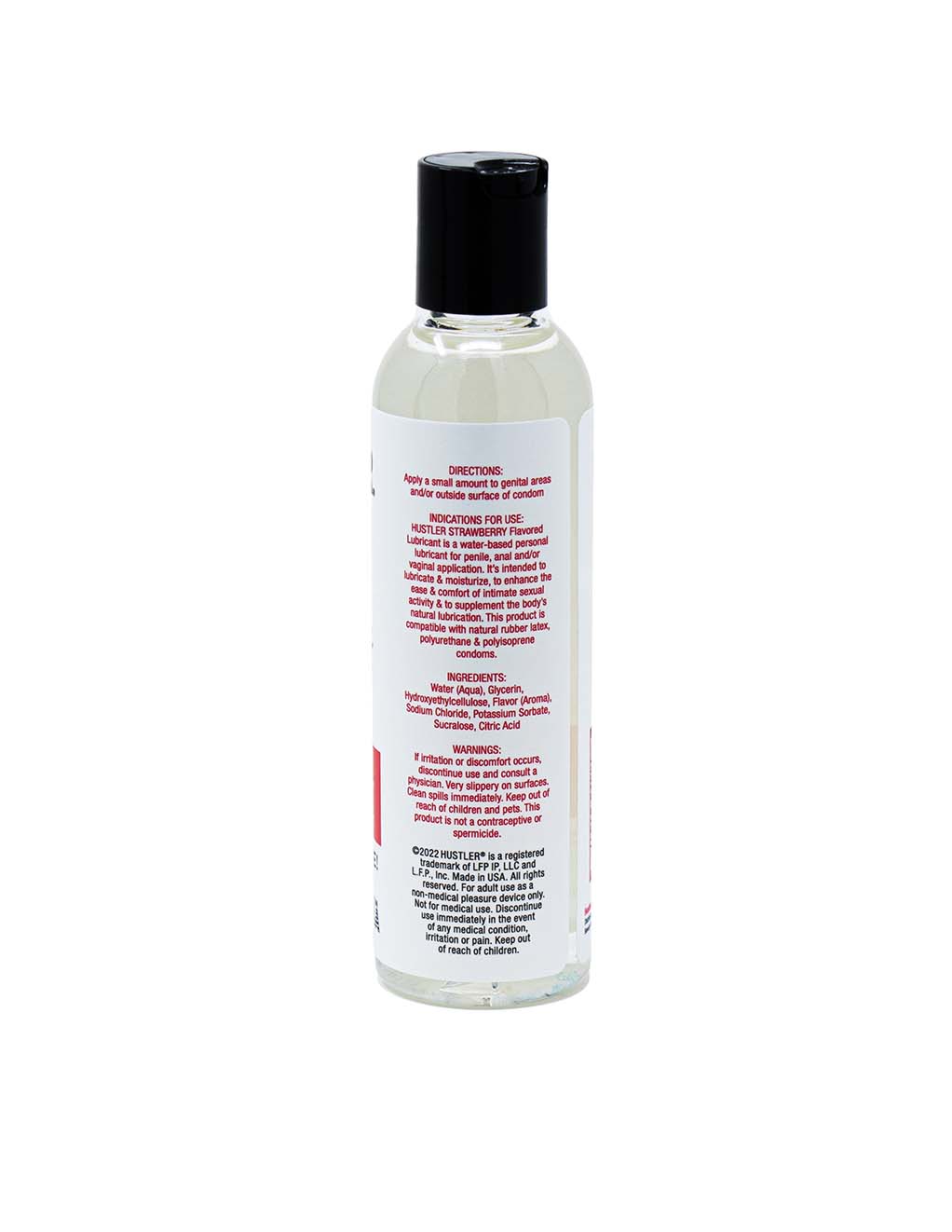 HUSTLER® Strawberry Lubricant- Back