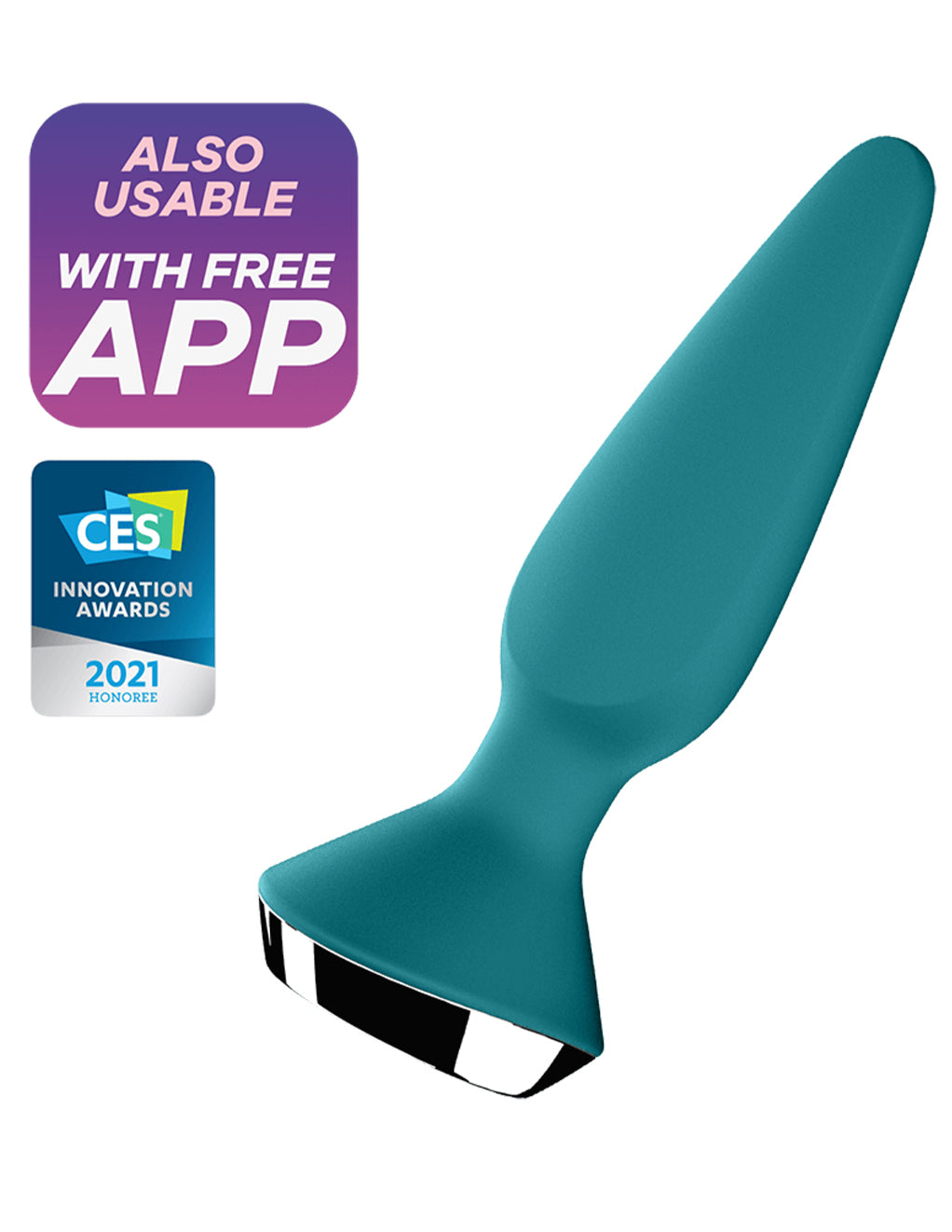 Satisfyer Plug-ilicious 1- Petrol- App Logo