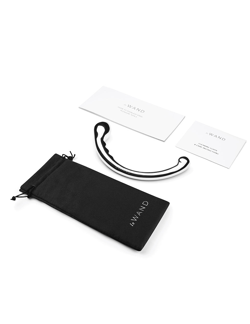 Le Wand Hoop Stainless Steel Double Ended Dildo- box contents