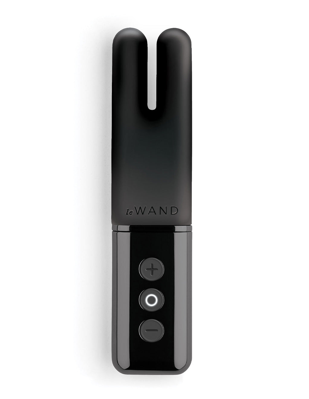 Le Wand Deux Rechargeable Clitoral Vibrator- Black- Front