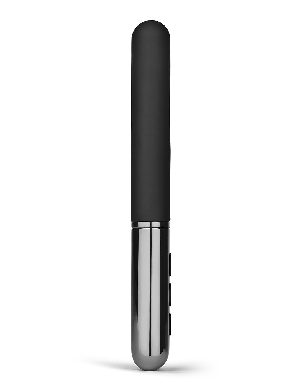 Le Wand Deux Rechargeable Clitoral Vibrator- Black- Side