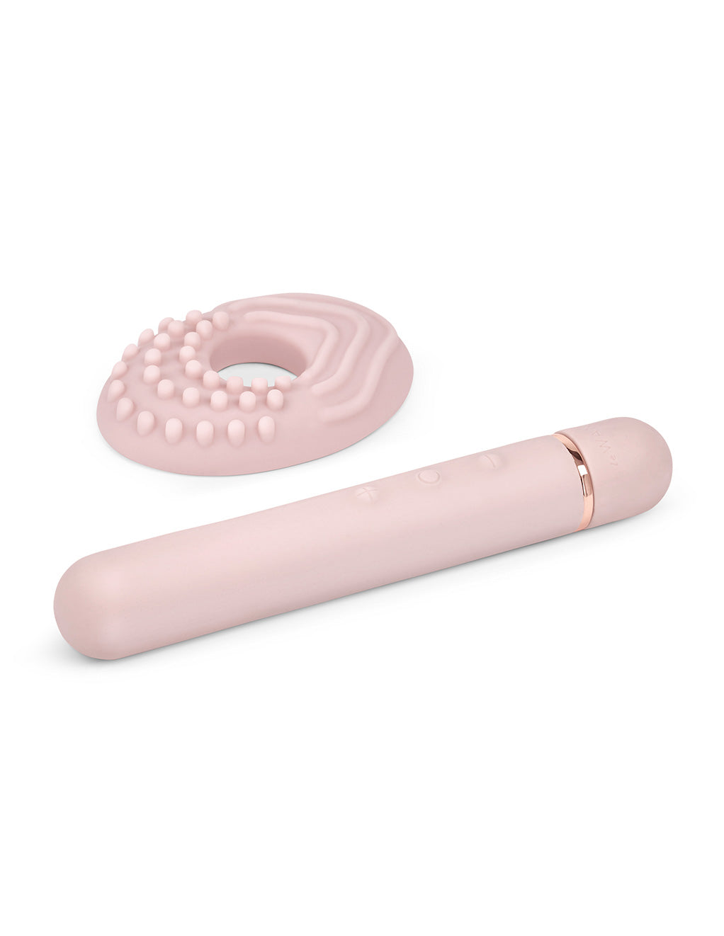 Le Wand Baton Rechargeable Clitoral Vibrator- Rose Gold- Attachment