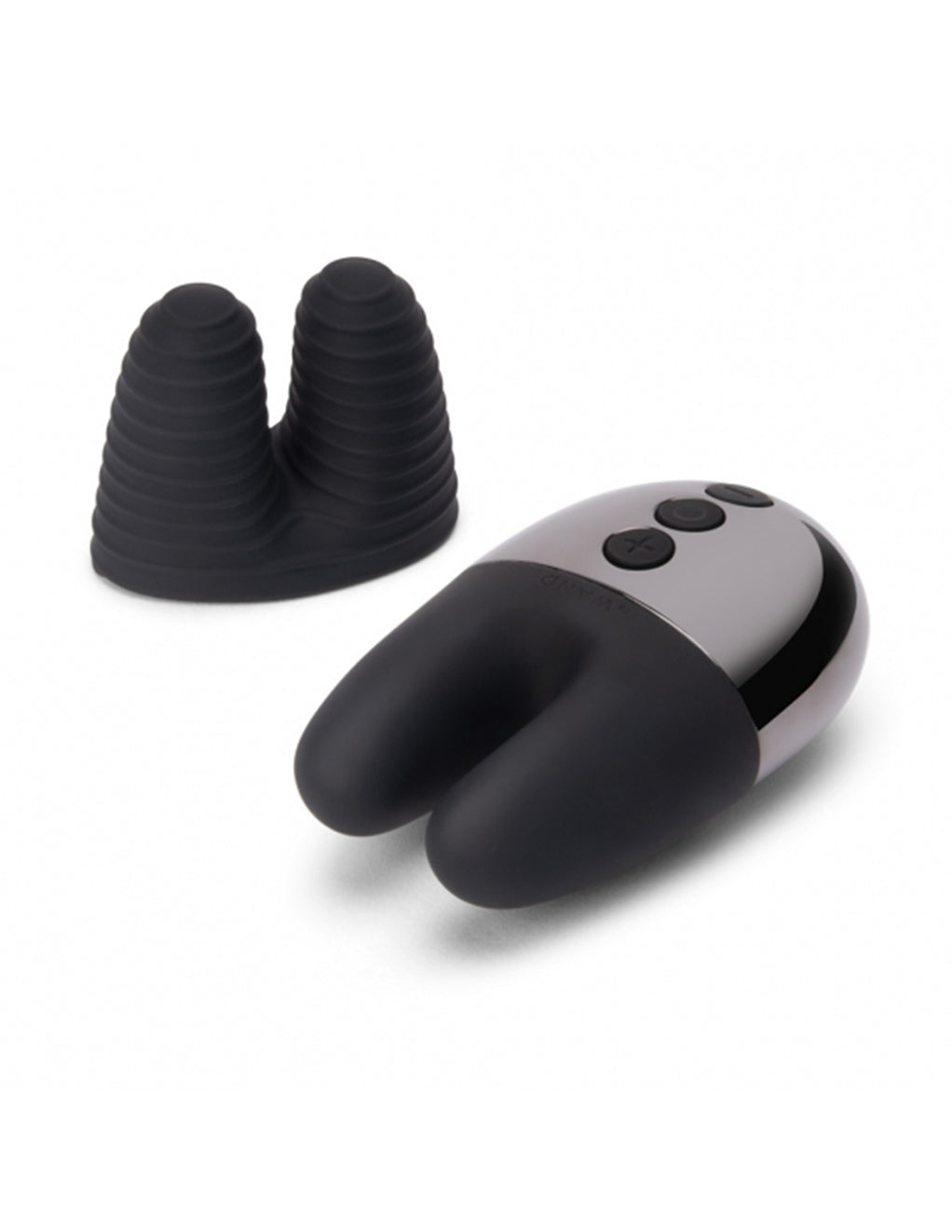Le Wand Double Vibe- Black- Textured Sleeve