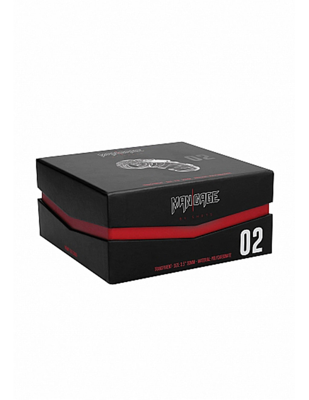 Model 2 Chastity 3.5" Transparent Cock Cage box