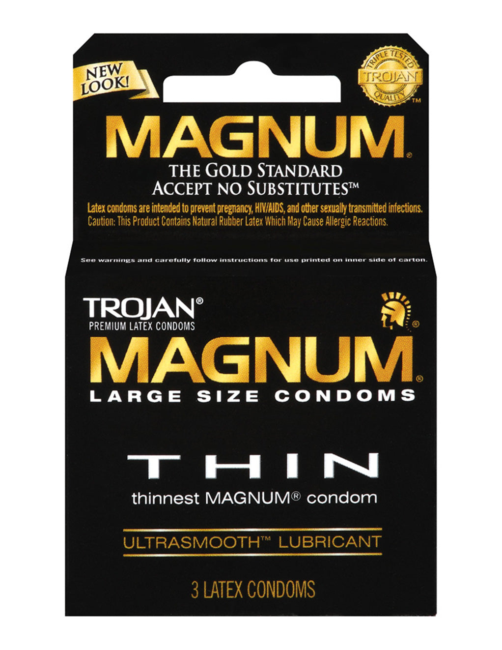 Trojan Magnum Thin Condoms 3pk