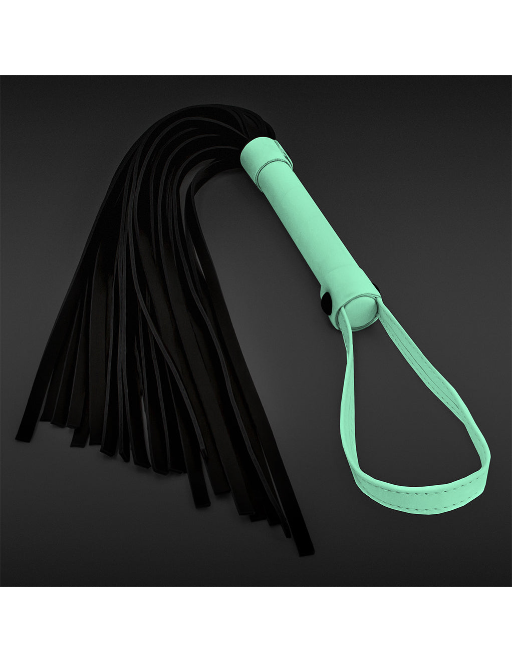 GLO Bondage Flogger- Glow in the dark