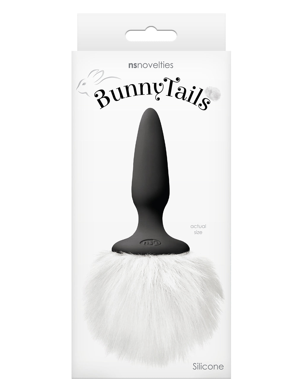 NS Novelties Bunny Tails- White- Box