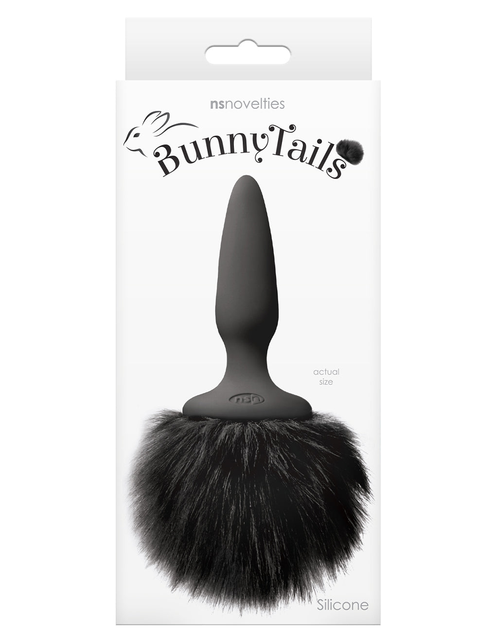 NS Novelties Bunny Tails- Black- Box