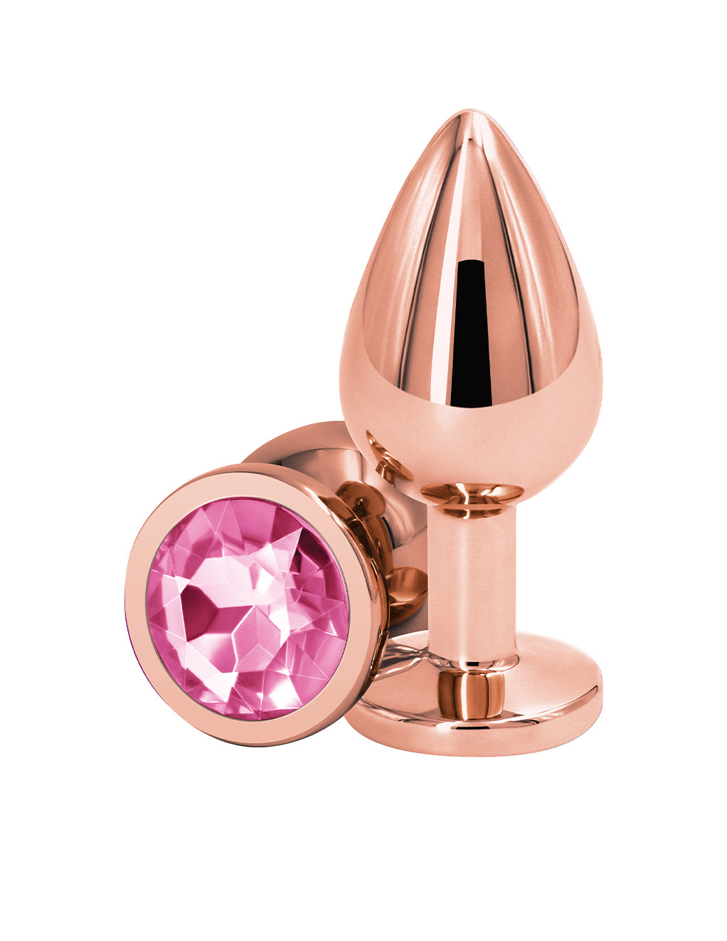 Rear Assets Rose Gold Plug- Pink- Medium- Front