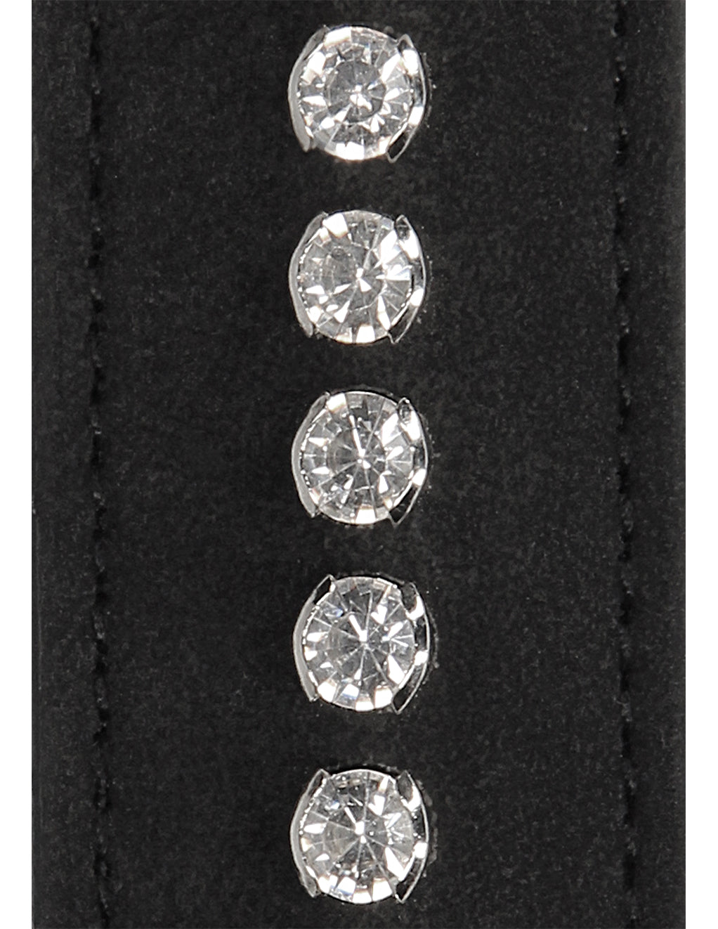 Ouch! Diamond Studded Ankle Cuffs- Rhinestone close up