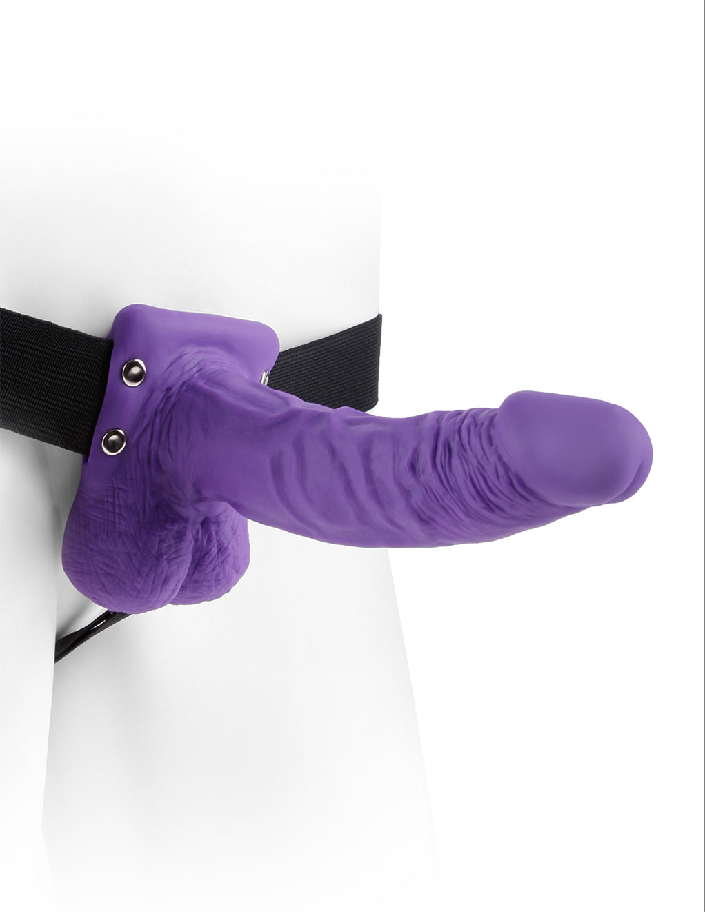 Fetish Fantasy Series 7 Inch Hollow Strap-On- Purple- Front