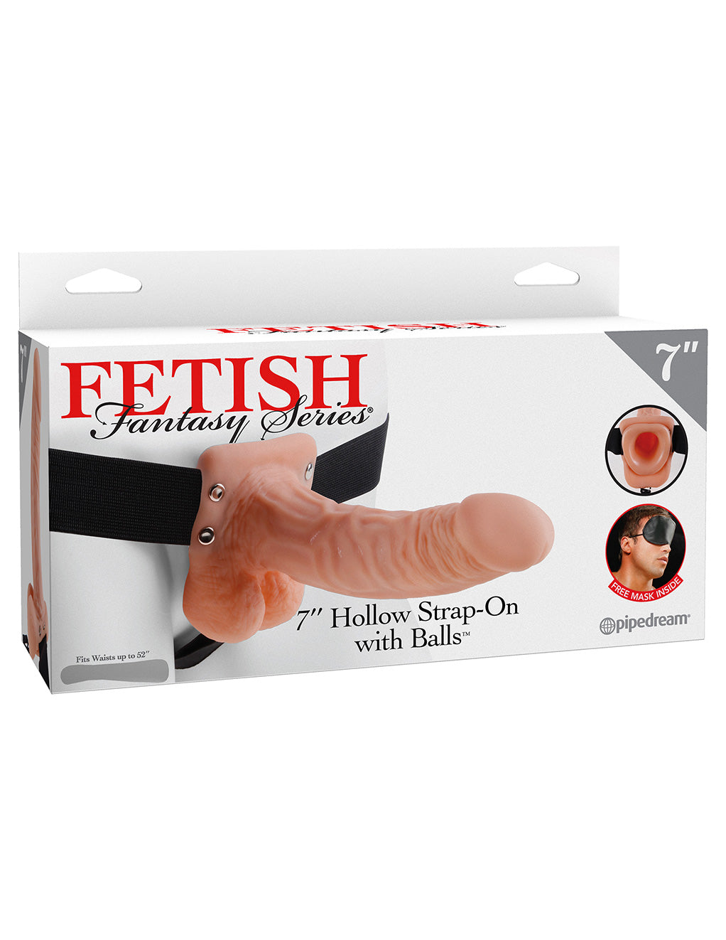 Fetish Fantasy Series 7 Inch Hollow Strap-On- Flesh- Box