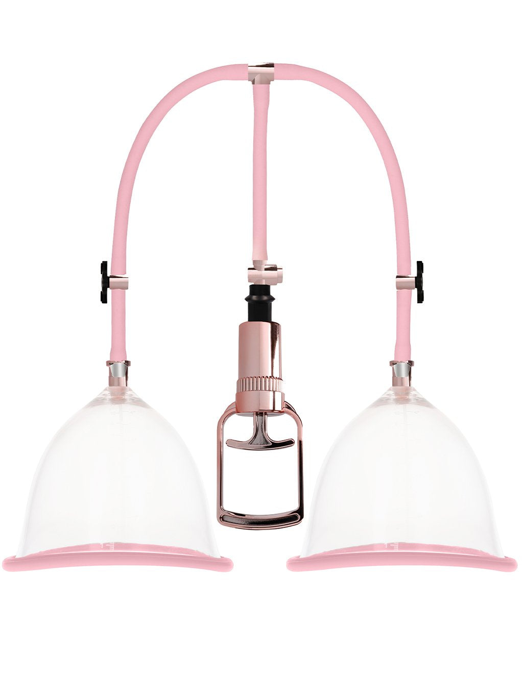 Pumped Rose Gold Breast Pump Set- Large- Front